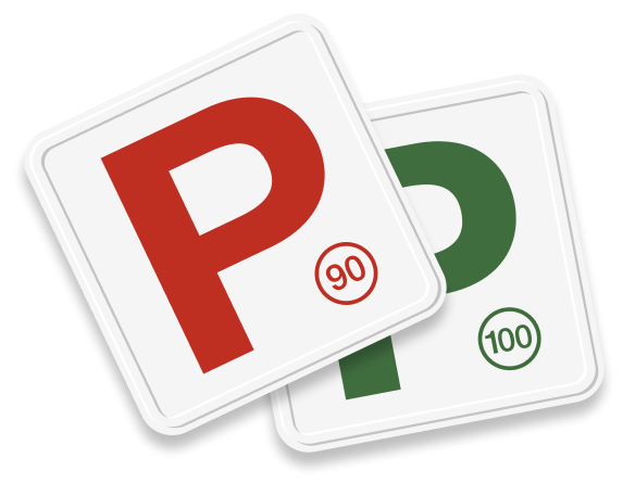 Red Green P Plates